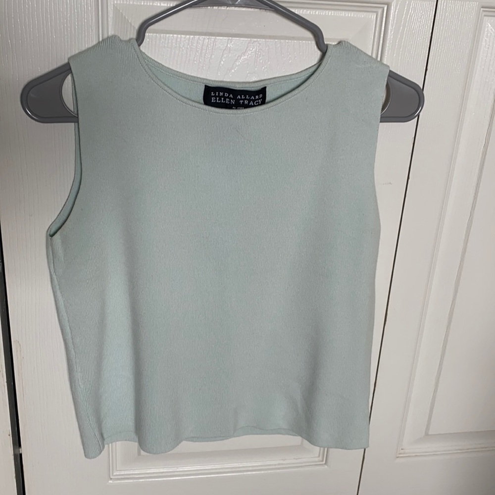 Sleeveless Light Blue Top